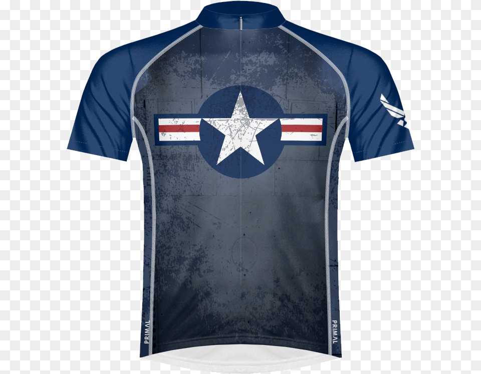 Air Force Vintage Logo Men S Sport Cut Cycling Jersey Us Air Force Jersey, Clothing, Shirt, Symbol Free Transparent Png