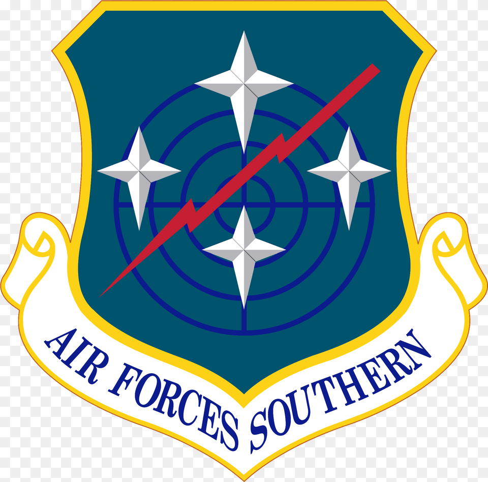 Air Forces Southern Shield Background Us Air Force Space Command Logo, Symbol, Armor, Dynamite, Weapon Free Transparent Png