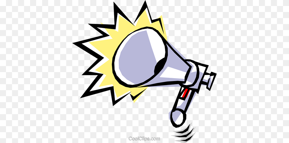 Air Horn Royalty Vector Clip Art Illustration, Lighting Free Png