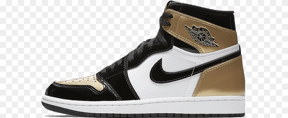 Air Jordan 1 Gold Toe 1s Sneaker Tees And Matching Mocha Nikes, Clothing, Footwear, Shoe Free Png Download