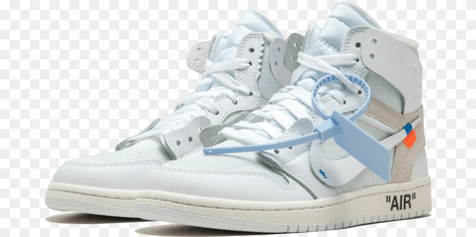 Air Jordan 1 Off White, Clothing, Footwear, Shoe, Sneaker Free Png Download