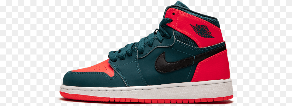 Air Jordan 1 Retro High Bg Russell Westbrook Sneakers, Clothing, Footwear, Shoe, Sneaker Png Image