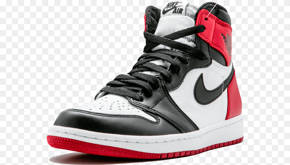Air Jordan 1 Retro High Og 39black Toe 2016, Clothing, Footwear, Shoe, Sneaker Free Png Download