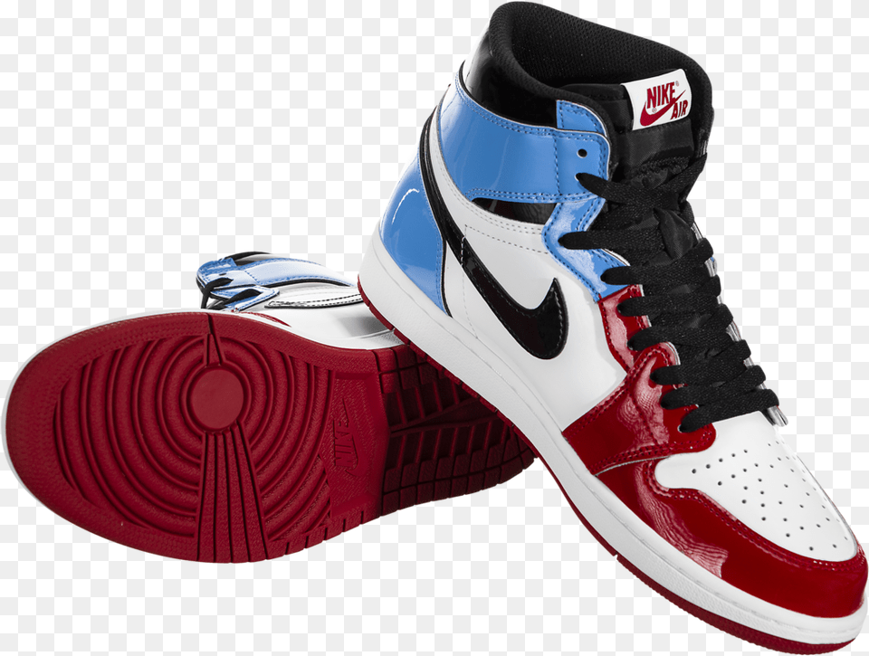 Air Jordan 1 Retro High Og Fearless Round Toe, Clothing, Footwear, Shoe, Sneaker Free Transparent Png
