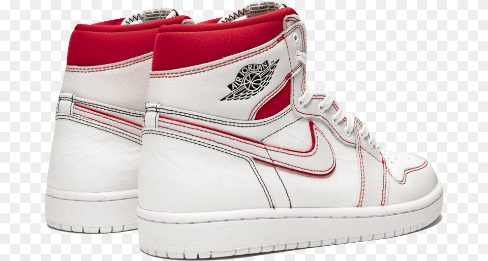 Air Jordan 1 Retro High Phantom Gym Redclass Shoe, Clothing, Footwear, Sneaker Png Image