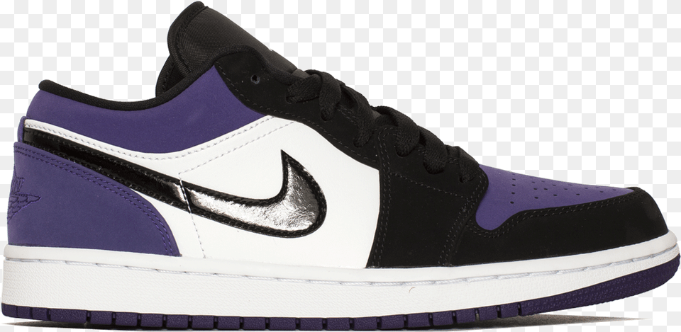 Air Jordan 1 Sanded Purple Low, Clothing, Footwear, Shoe, Sneaker Free Png