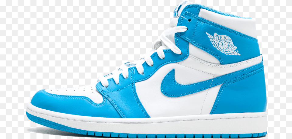 Air Jordan 1 Storm Blue, Clothing, Footwear, Shoe, Sneaker Png