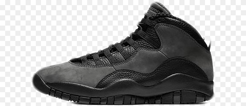 Air Jordan 10 Quotshadowquot Air Jordan 10 Shadow, Clothing, Footwear, Shoe, Sneaker Free Png