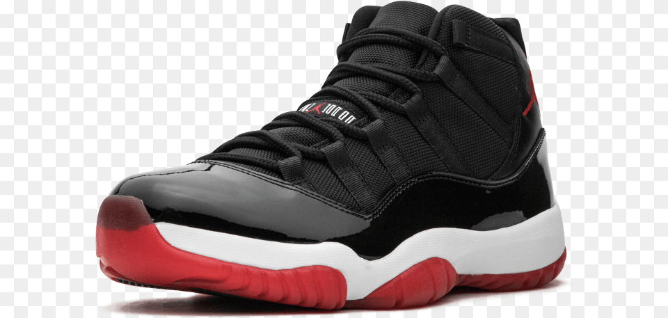 Air Jordan 11 Retro Bred Air Jordan 11 Retro 2019, Clothing, Footwear, Shoe, Sneaker Free Png