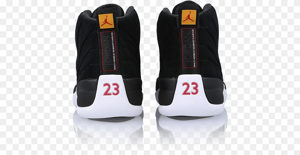 Air Jordan 12 Retro Reverse Taxi Sneakers, Clothing, Footwear, Shoe, Sneaker Png