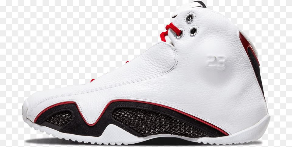 Air Jordan 21 White Black Red, Clothing, Footwear, Shoe, Sneaker Png