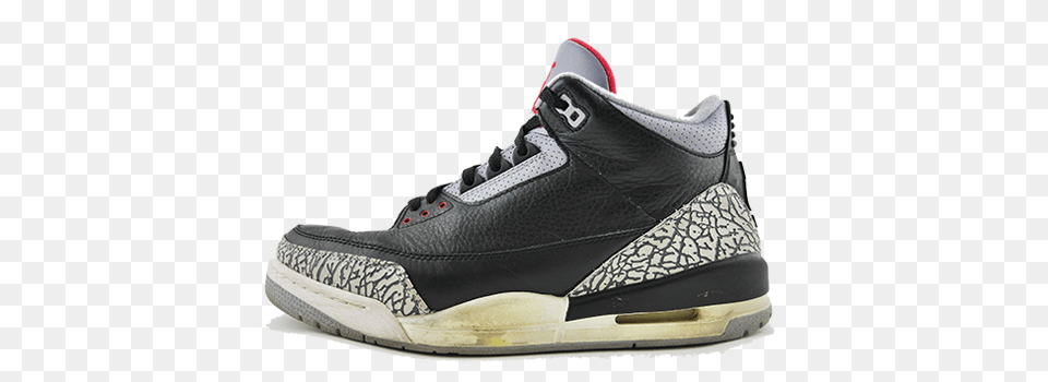 Air Jordan 3 Quotblack Cementquot Air Jordan 3 Retro Mens Og, Clothing, Footwear, Shoe, Sneaker Png