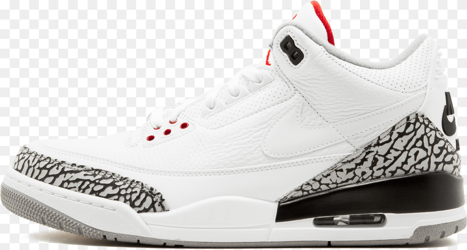 Air Jordan 3 Retro Jth Nrg Jth White Cement Jordans, Clothing, Footwear, Shoe, Sneaker Free Png Download