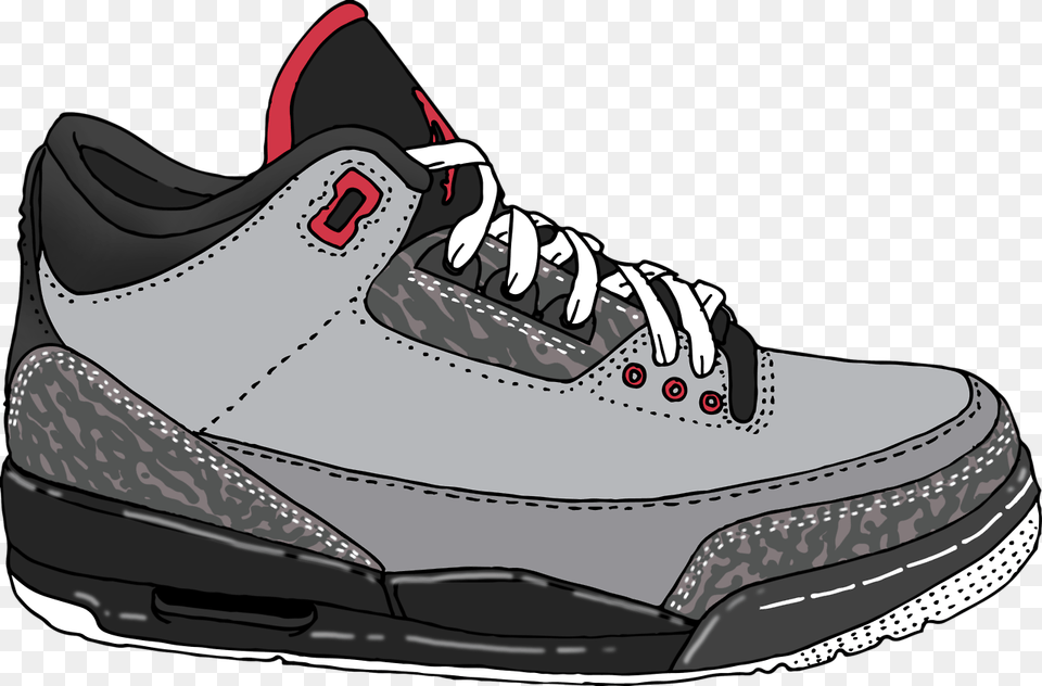 Air Jordan 3 Stealth Sneakers, Clothing, Footwear, Shoe, Sneaker Free Transparent Png