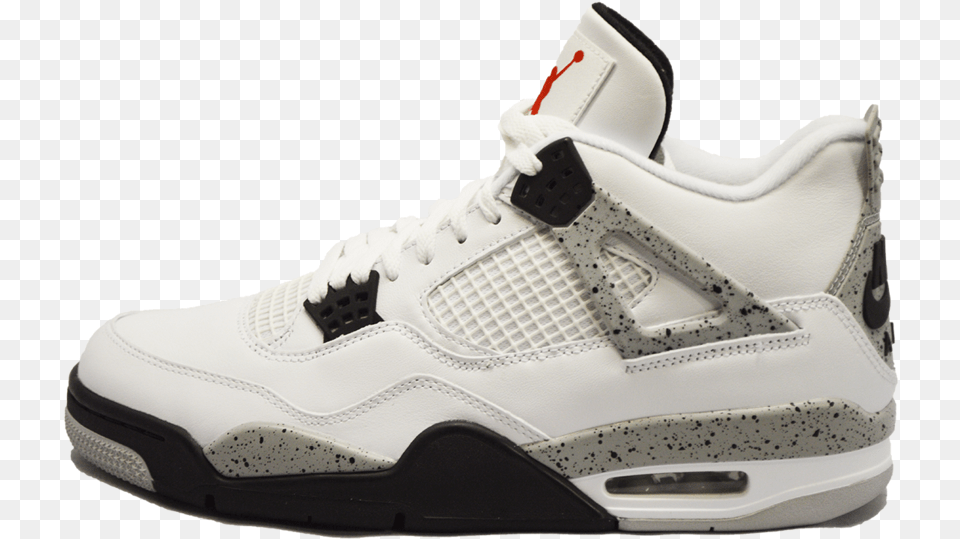 Air Jordan 4 Cement, Clothing, Footwear, Shoe, Sneaker Png Image