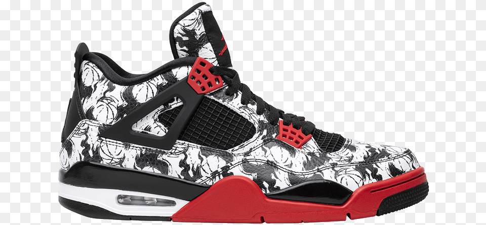 Air Jordan 4 Tattoo, Clothing, Footwear, Shoe, Sneaker Free Transparent Png