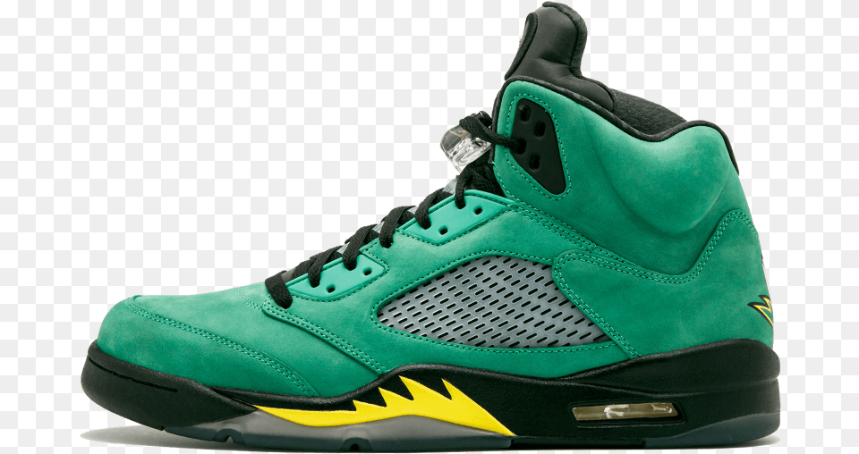 Air Jordan 5 Green, Clothing, Footwear, Shoe, Sneaker Free Png