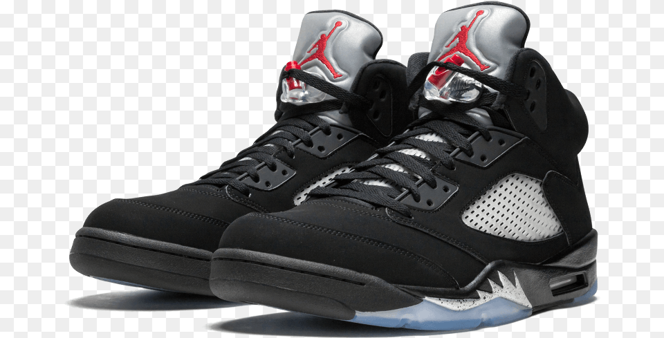 Air Jordan 5 Og Metallic, Clothing, Footwear, Shoe, Sneaker Free Transparent Png
