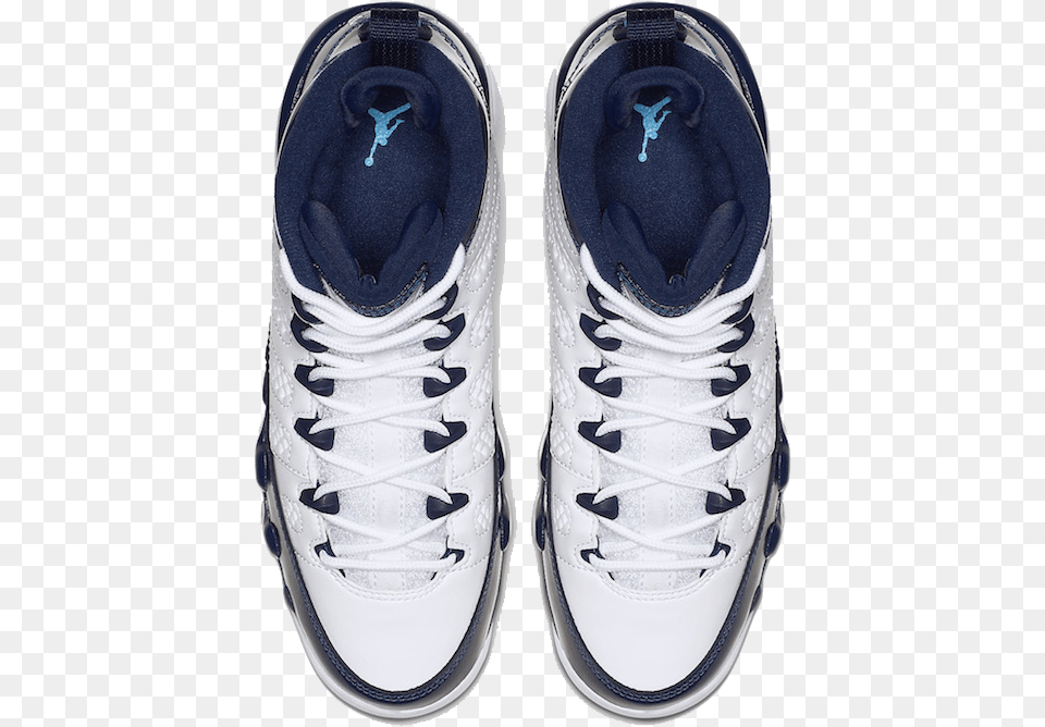 Air Jordan 9 Unc All Star University Blue Midnight Nike Air Jordan Ix, Clothing, Footwear, Shoe, Sneaker Png