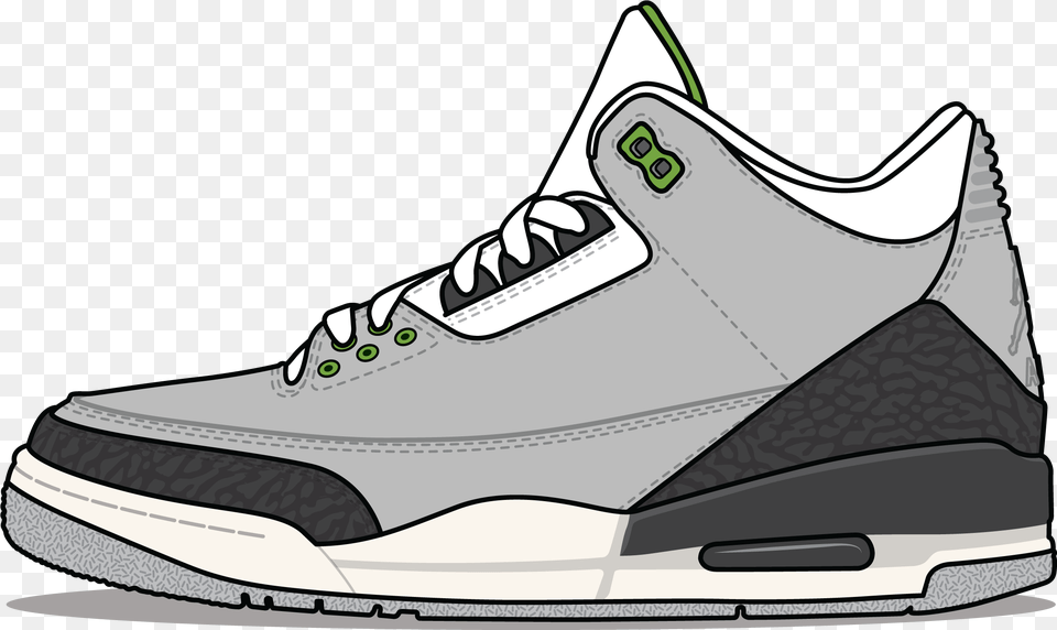 Air Jordan Iii Retro Clorophyll Light Jordan 3 Retro, Clothing, Footwear, Shoe, Sneaker Free Png Download