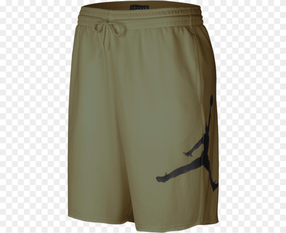 Air Jordan Jumpman Logo Fleece Shorts Jordan Jumpman Fleece Shorts Green, Clothing, Khaki, Skirt Free Png