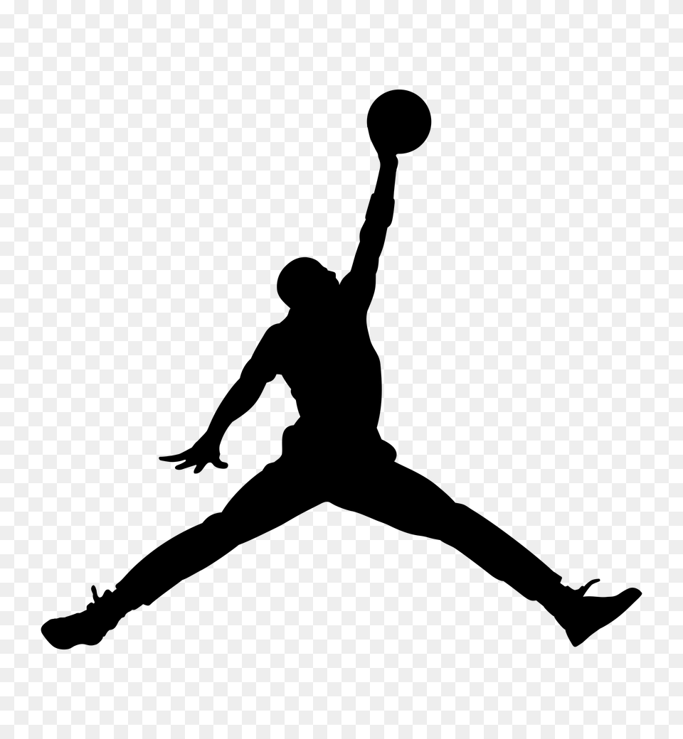 Air Jordan Logo Transparent Vector, Gray Png