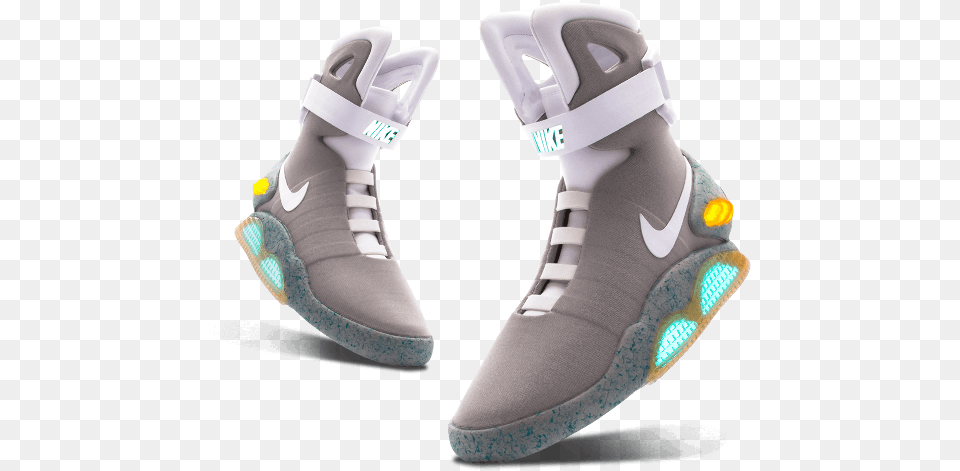 Air Mag 001 9 1 Nike Mags Transparent, Clothing, Footwear, Shoe, Sneaker Free Png