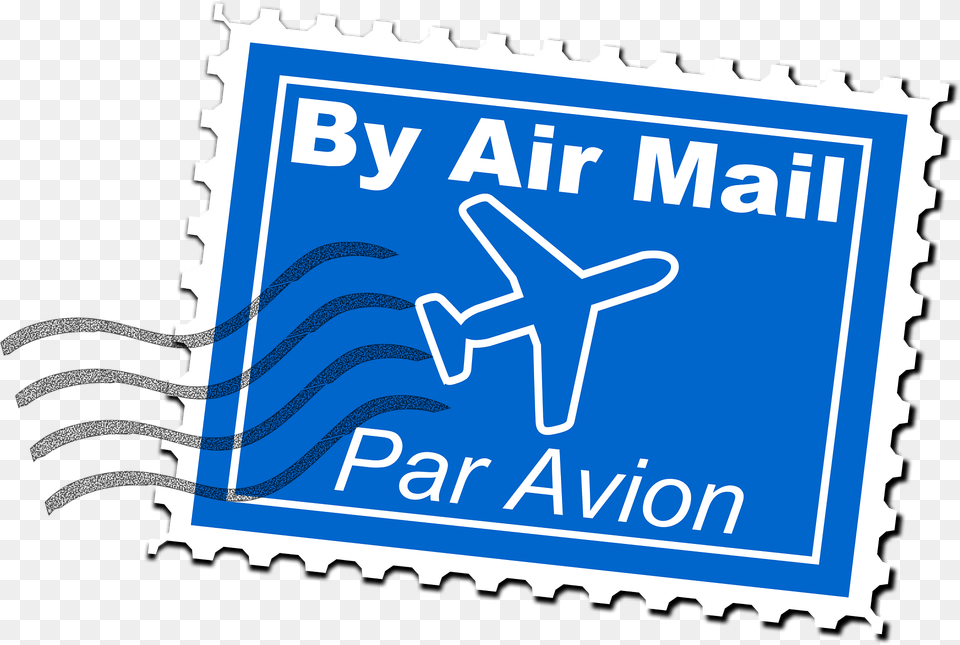 Air Mail Postage Stamp Clipart, Postage Stamp, Airmail, Envelope Free Png