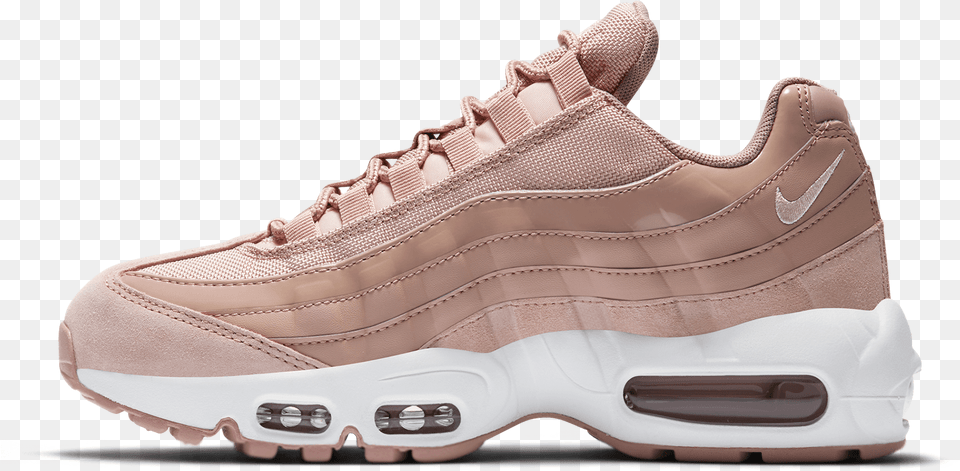 Air Max 95 W Particle Pinksilt Redwhite Pink Air Max, Clothing, Footwear, Shoe, Sneaker Free Png Download