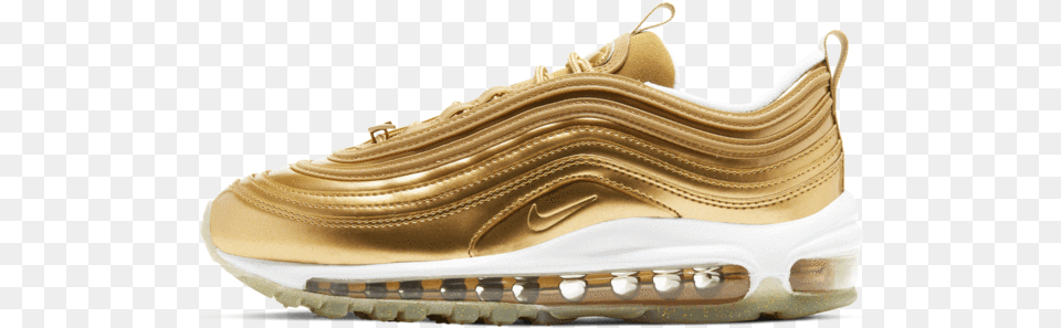 Air Max 97 Lx Air Max 97 Gold Woman, Clothing, Footwear, Shoe, Sneaker Free Transparent Png