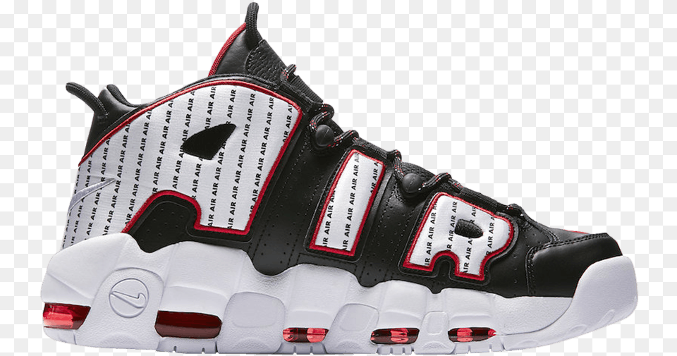 Air More Uptempo Pinstripe, Clothing, Footwear, Shoe, Sneaker Free Png