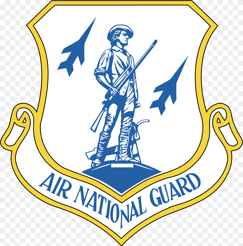 Air National Guard Logo Transparent New York National Guard Logo, Person, Emblem, Symbol, Face Free Png Download
