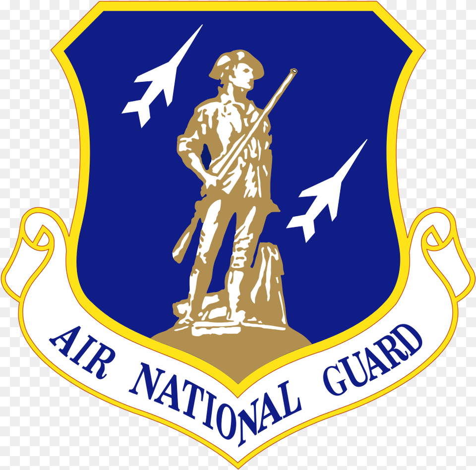 Air National Guard Shield, Person, Logo, Face, Head Free Png
