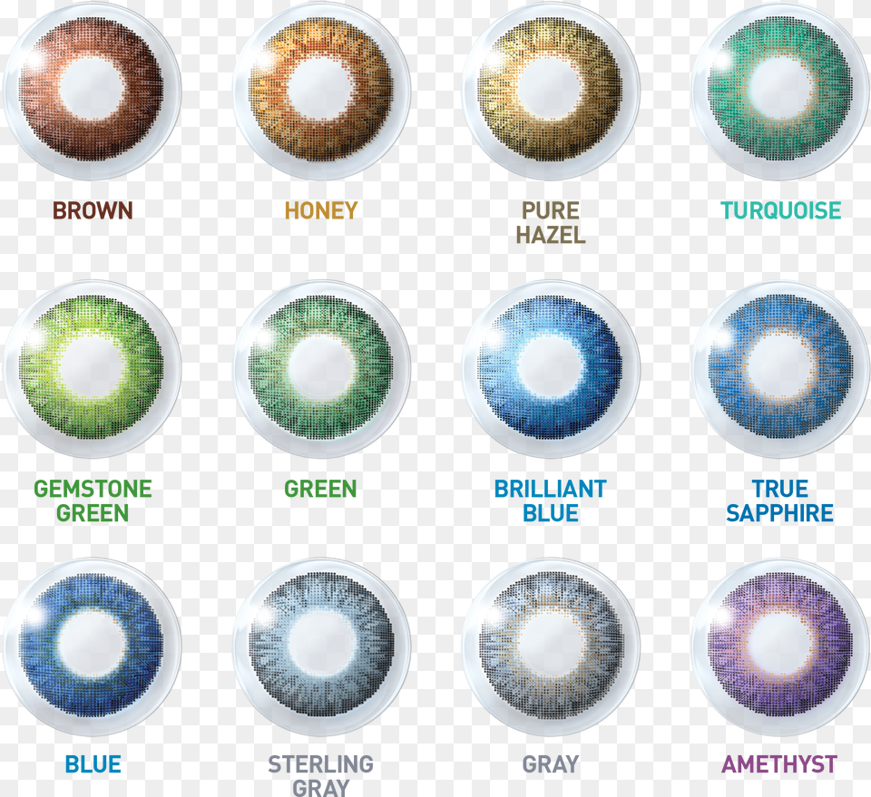 Air Optix Colors Rainbow Pack Contact Contactsforless Air Optix Hydraglyde Multifocal, Accessories, Contact Lens, Gemstone, Jewelry Free Png