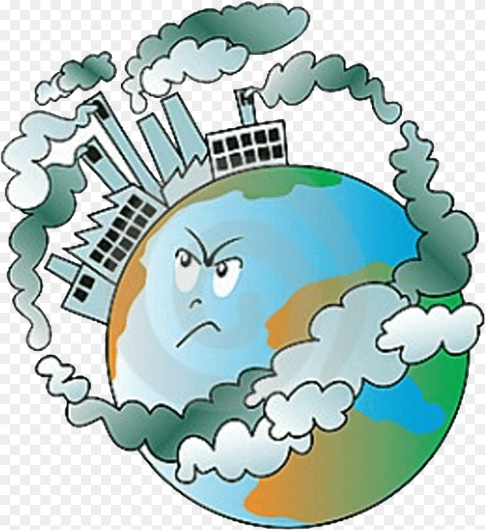 Air Pollution Ka Drawing Factory Pollution Sketch Vector Mondo Inquinato, Astronomy, Outer Space, Planet, Globe Png Image