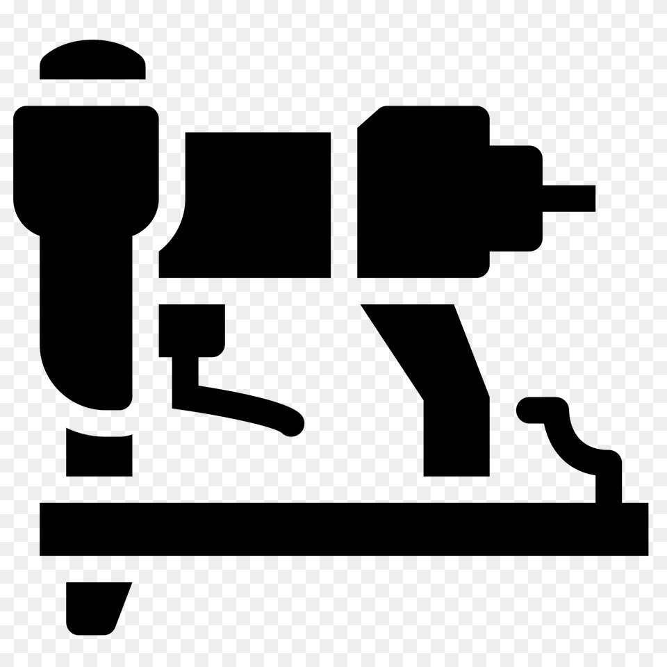 Air Staple Gun Filled Icon, Gray Png Image