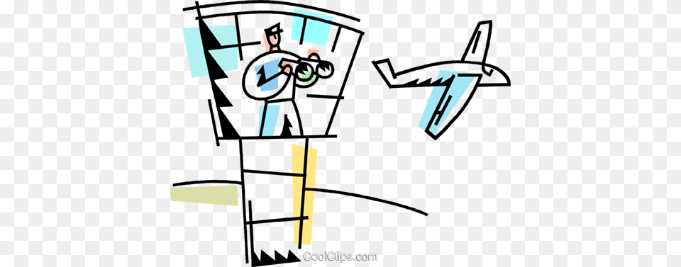 Air Traffic Controller Directing Airplane Royalty Vector Clip Free Png