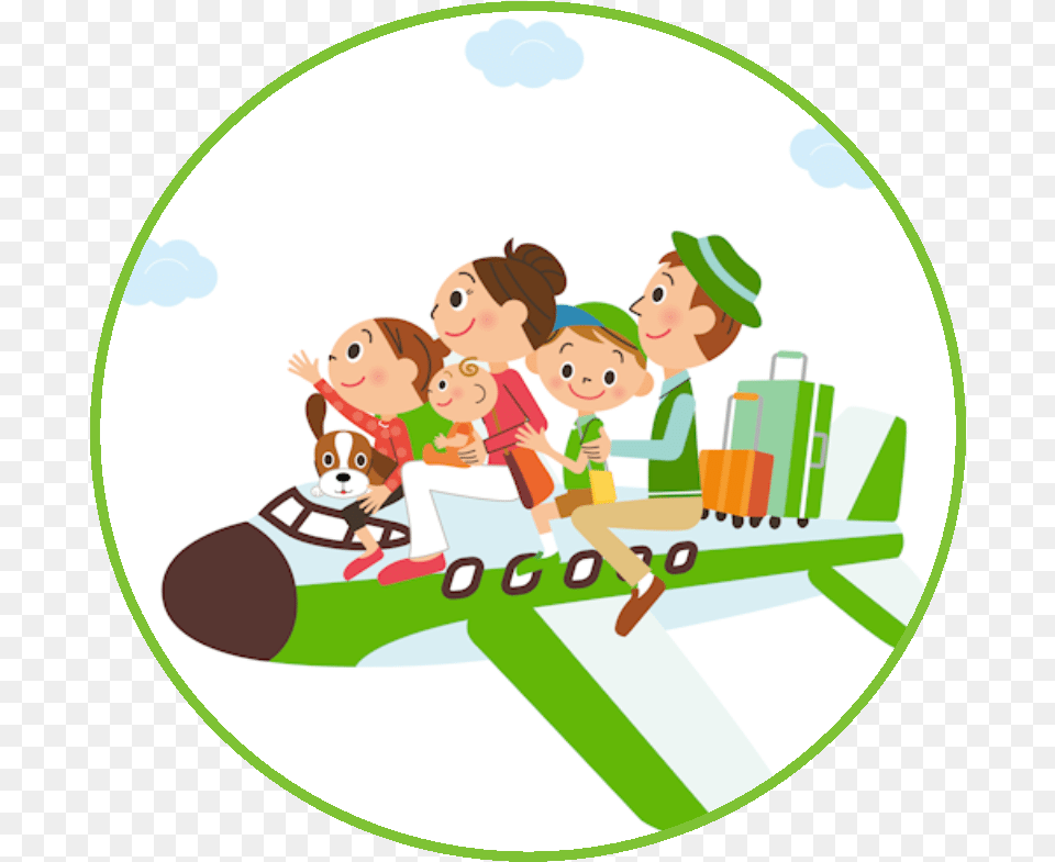 Air Transportation Circle Family Holiday Clip Art, People, Person, Baby, Face Png Image