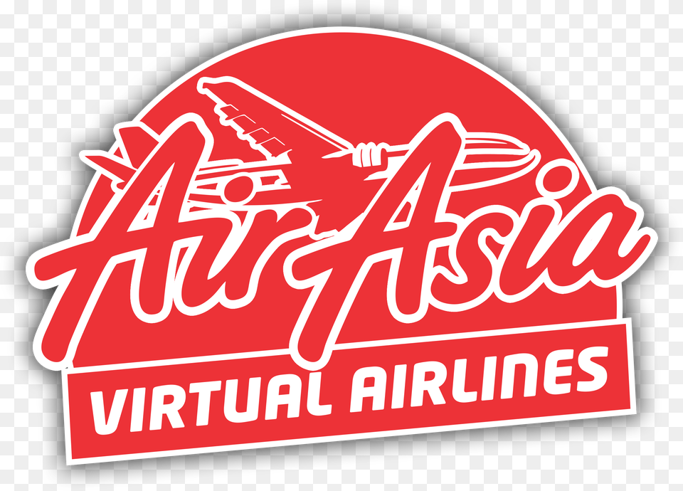 Airasia Virtual Airlines Calligraphy, Logo, Dynamite, Weapon, Text Png