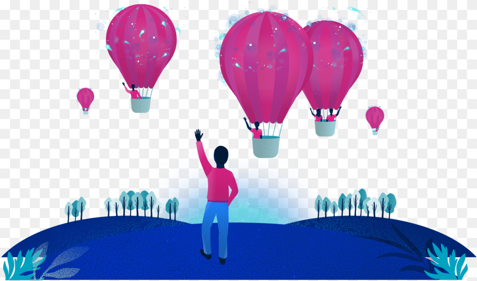 Airballoons Hot Air Balloon, Person, Aircraft, Transportation, Vehicle Free Png Download