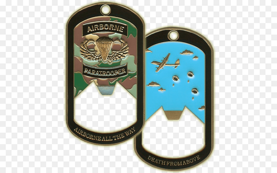 Airborne Dog Tag, Badge, Logo, Symbol, Aircraft Png Image