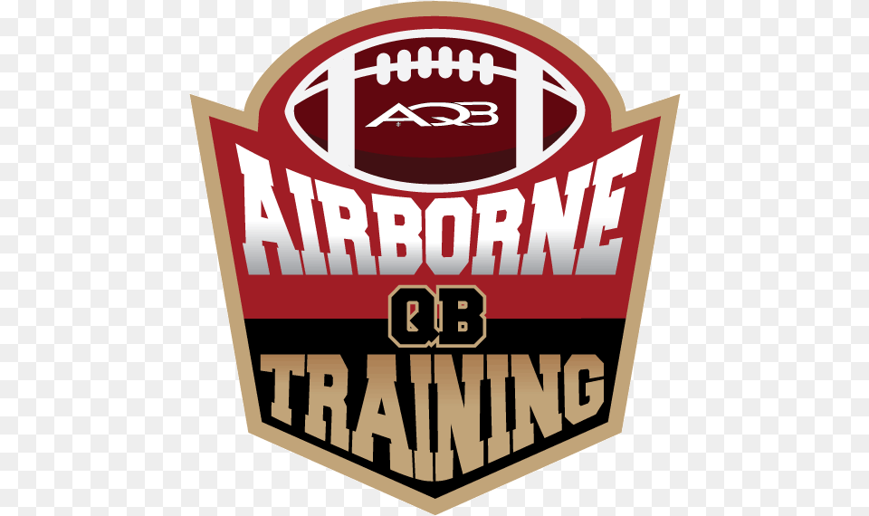 Airborne Qb Training Label, Logo, Scoreboard, Badge, Symbol Free Png Download