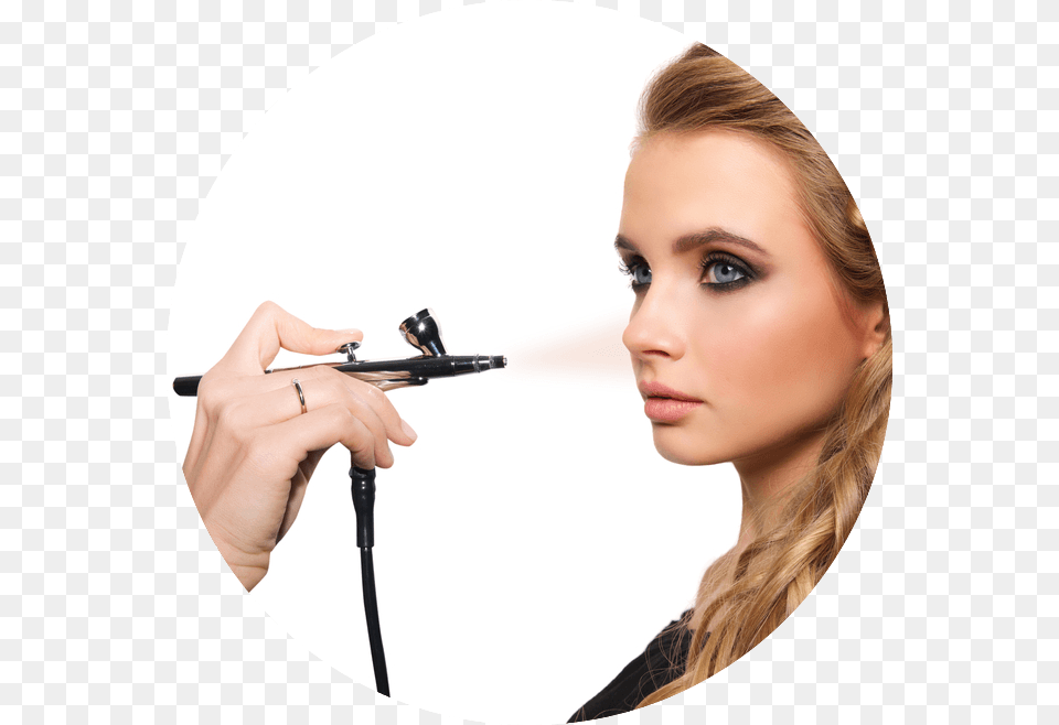 Airbrush Makeup Workshop Makeup Airbrush, Hand, Body Part, Face, Finger Free Png