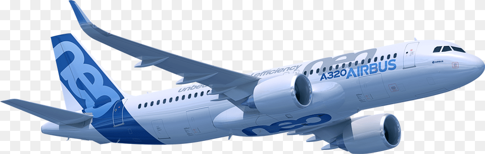 Airbus A320 Neo, Aircraft, Airliner, Airplane, Flight Free Transparent Png