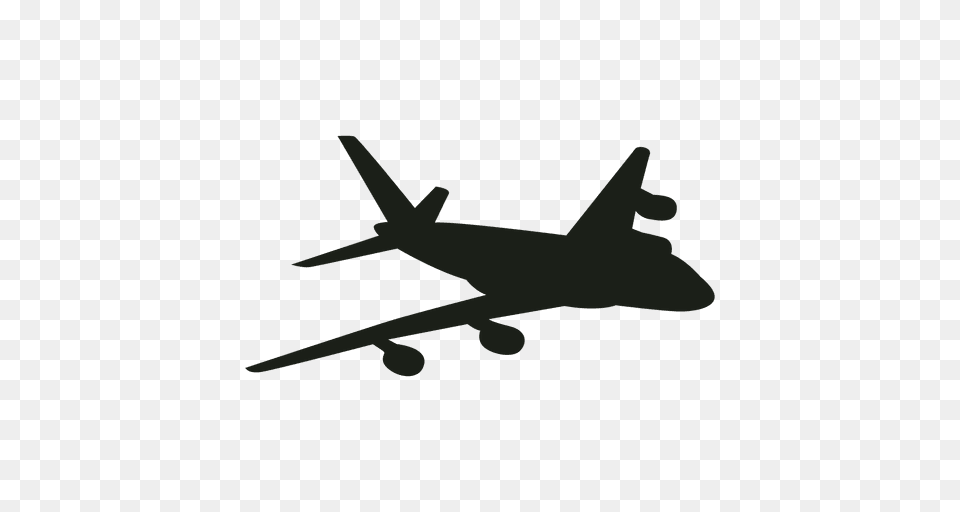 Airbus Airplane In Flight Silhouette, Aircraft, Airliner, Transportation, Vehicle Free Transparent Png