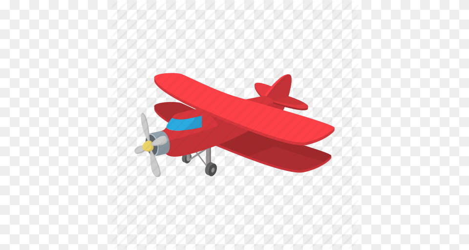 Aircraft Aviation Biplane Cartoon Old Plane Propeller Icon, Airplane, Transportation, Vehicle Free Transparent Png