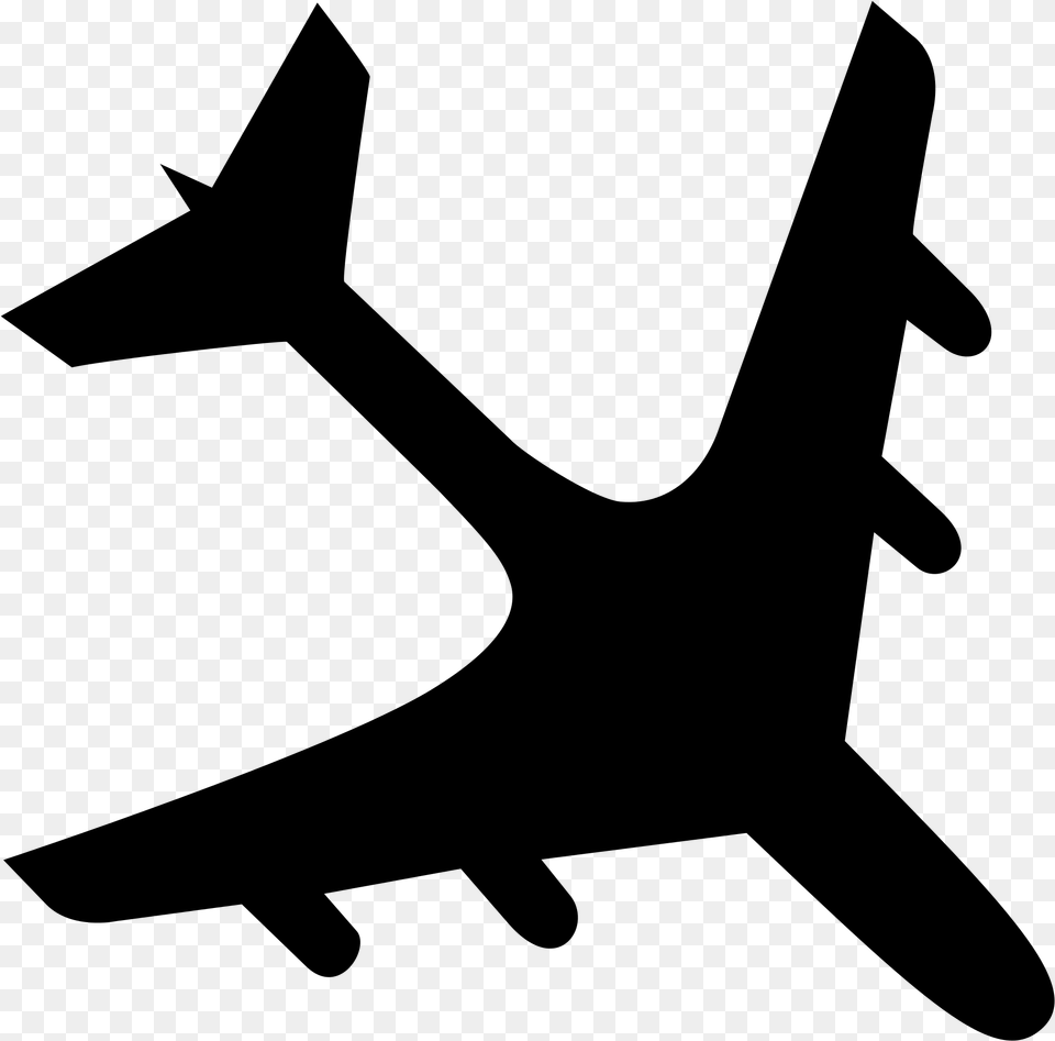 Aircraft Black And White, Gray Free Png
