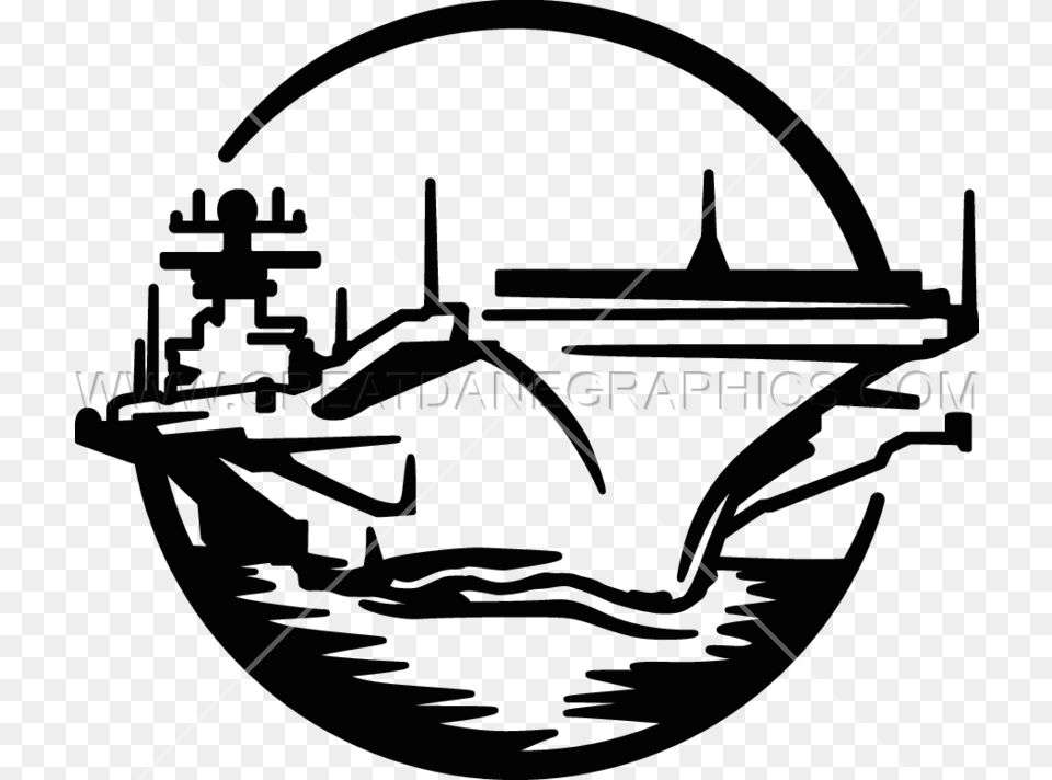 Aircraft Carrier Production Ready Artwork For T Shirt Printing, Arch, Architecture, Bow, Weapon Free Png Download