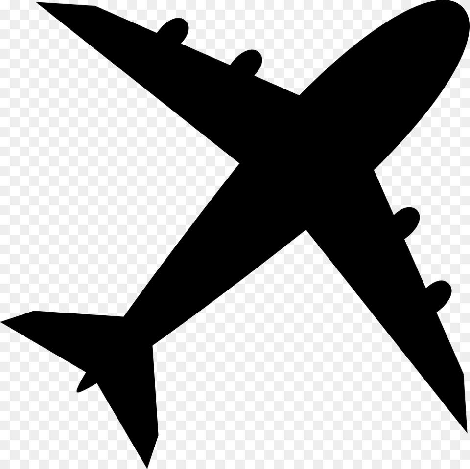 Aircraft Icon, Transportation, Silhouette, Vehicle, Airplane Png Image