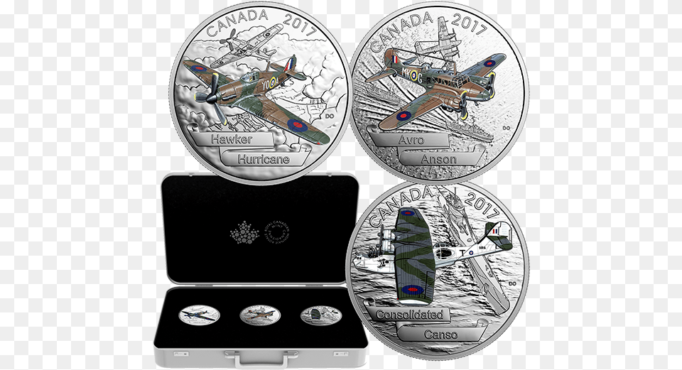 Aircraft Silver Coin, Airplane, Transportation, Vehicle Free Png Download